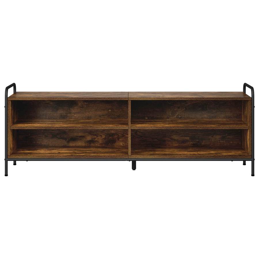 Tv-meubel 140 x 39,5 x 50 cm Gerookt eiken Bewerkt hout