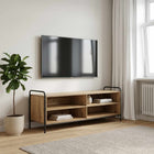 Tv-meubel 140x39,5x50 cm bewerkt hout