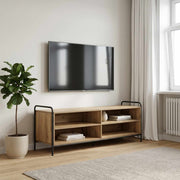 Tv-meubel 140x39,5x50 cm bewerkt hout