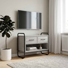 Tv-meubel 60x30x50 cm grijs bewerkt hout