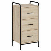 Dressoir Sonoma Eiken 97x33x81 cm staal
