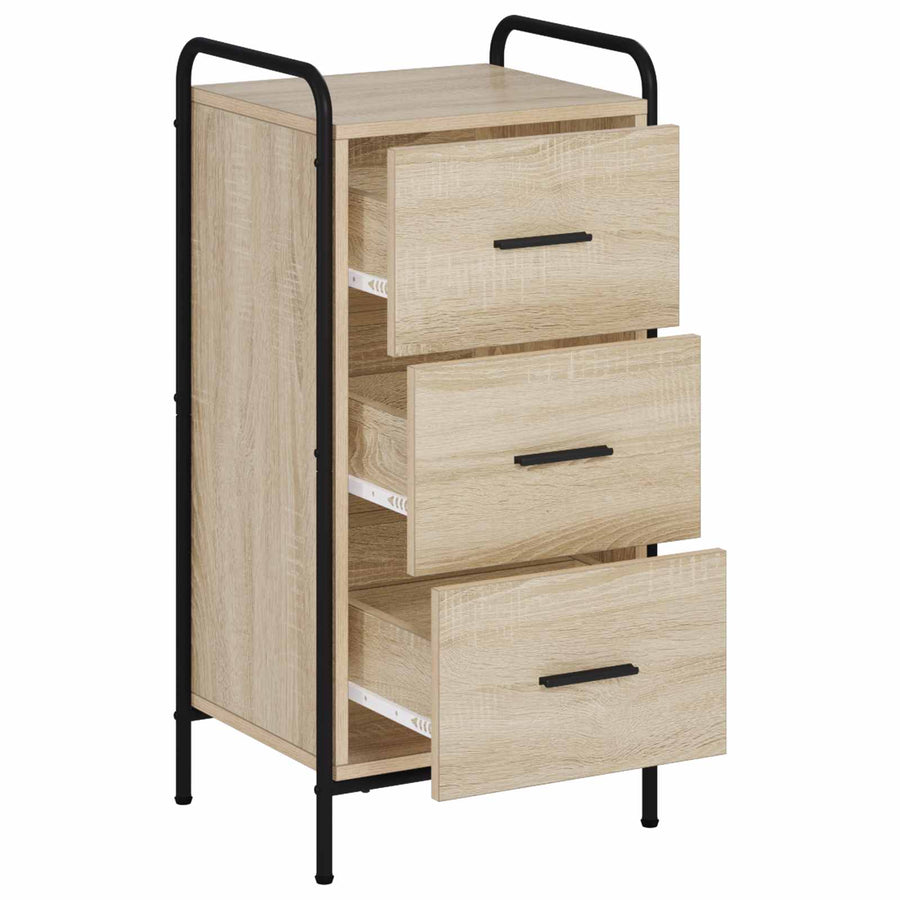 Dressoir Sonoma Eiken 97 x 33 x 81 cm Bewerkt hout