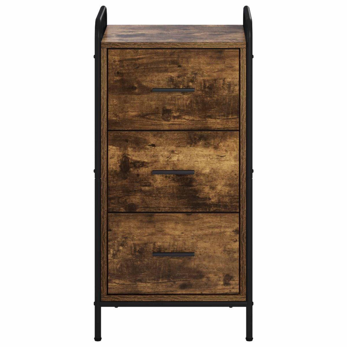Dressoir Gerookt eiken 97 x 33 x 81 cm Bewerkt hout