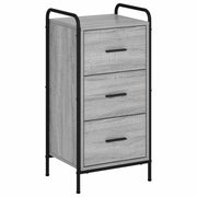 Dressoir grijs sonoma 97x33x81 cm bewerkt hout