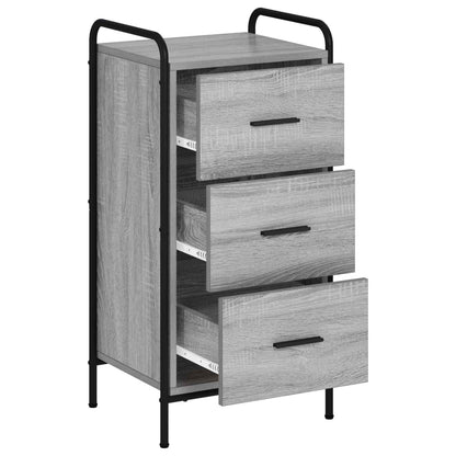 Dressoir Grijs Sonoma 97 x 33 x 81 cm Bewerkt hout
