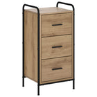 Dressoir 97x33x81 cm bewerkt hout eiken