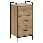 Dressoir 97x33x81 cm bewerkt hout eiken