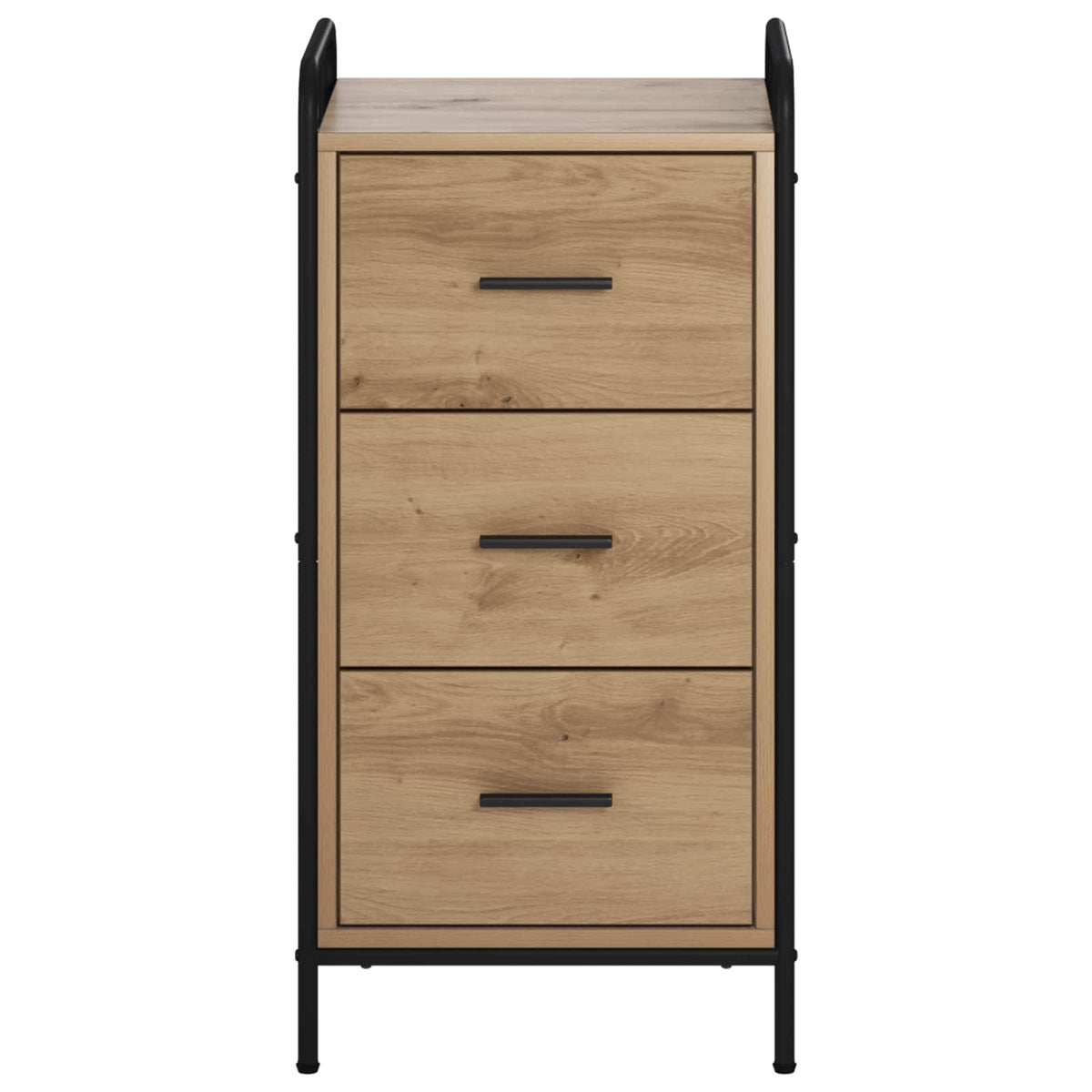Dressoir Artisanaal eiken 97 x 33 x 81 cm Bewerkt hout
