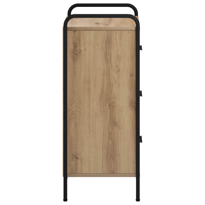 Dressoir Artisanaal eiken 97 x 33 x 81 cm Bewerkt hout