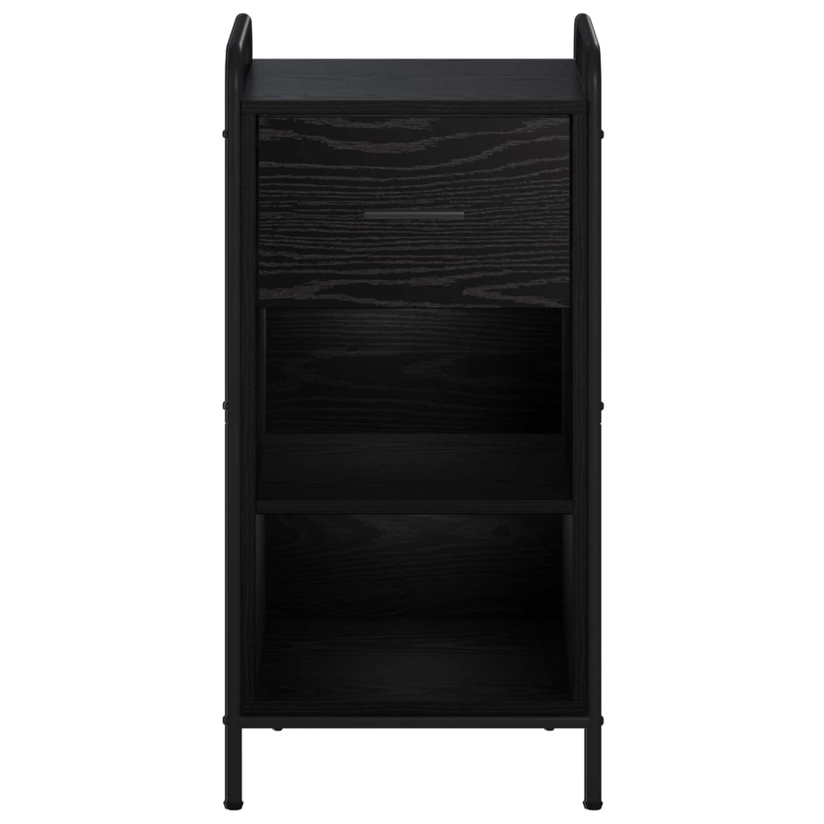 Dressoir Zwart eiken 97 x 33 x 81 cm Bewerkt hout