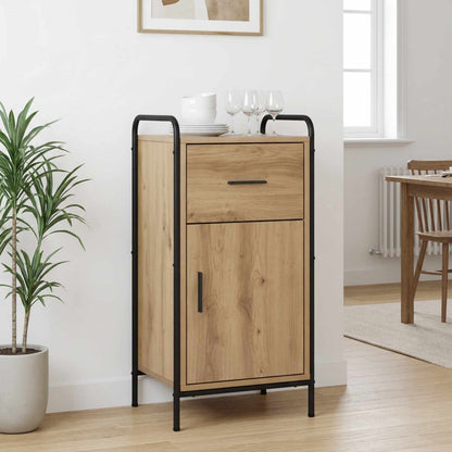 Dressoir Artisanaal eiken 97 x 33 x 81 cm Bewerkt hout