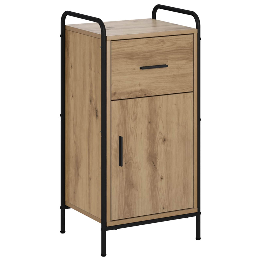 Dressoir Artisanaal eiken 97 x 33 x 81 cm Bewerkt hout