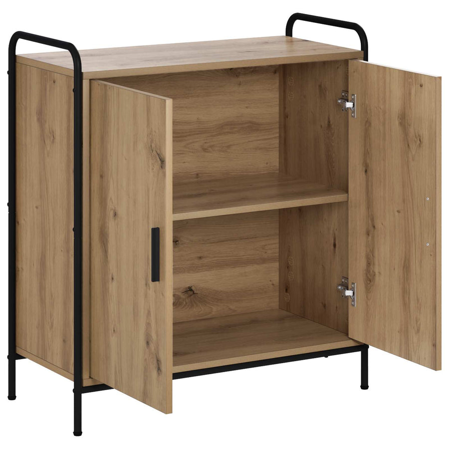 Dressoir Artisanaal eiken 97 x 33 x 81 cm Bewerkt hout