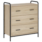 Dressoir Sonoma eiken 73x33x81 cm bewerkt hout