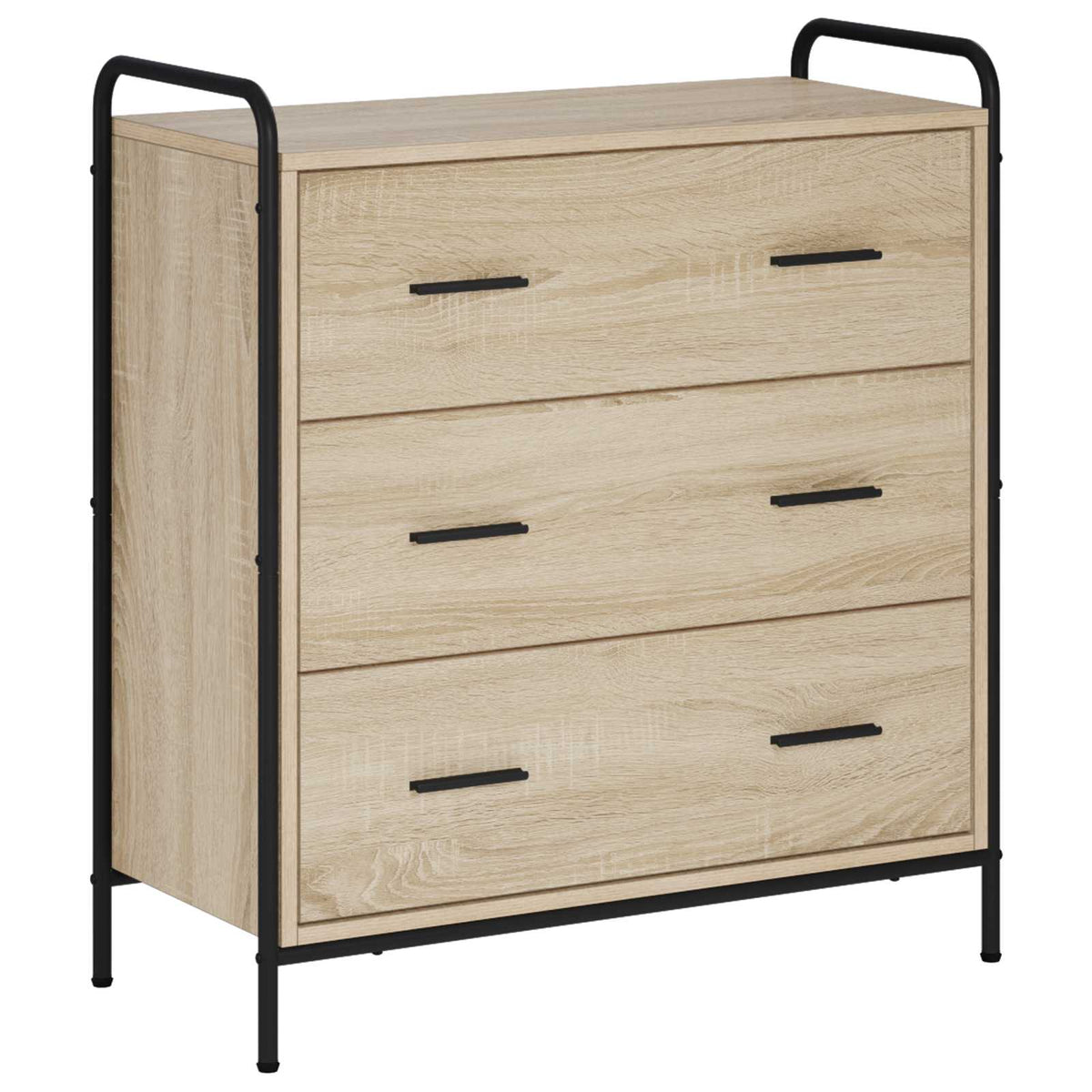 Dressoir Sonoma Eiken 97 x 33 x 81 cm Bewerkt hout