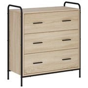 Dressoir Sonoma eiken 73x33x81 cm bewerkt hout