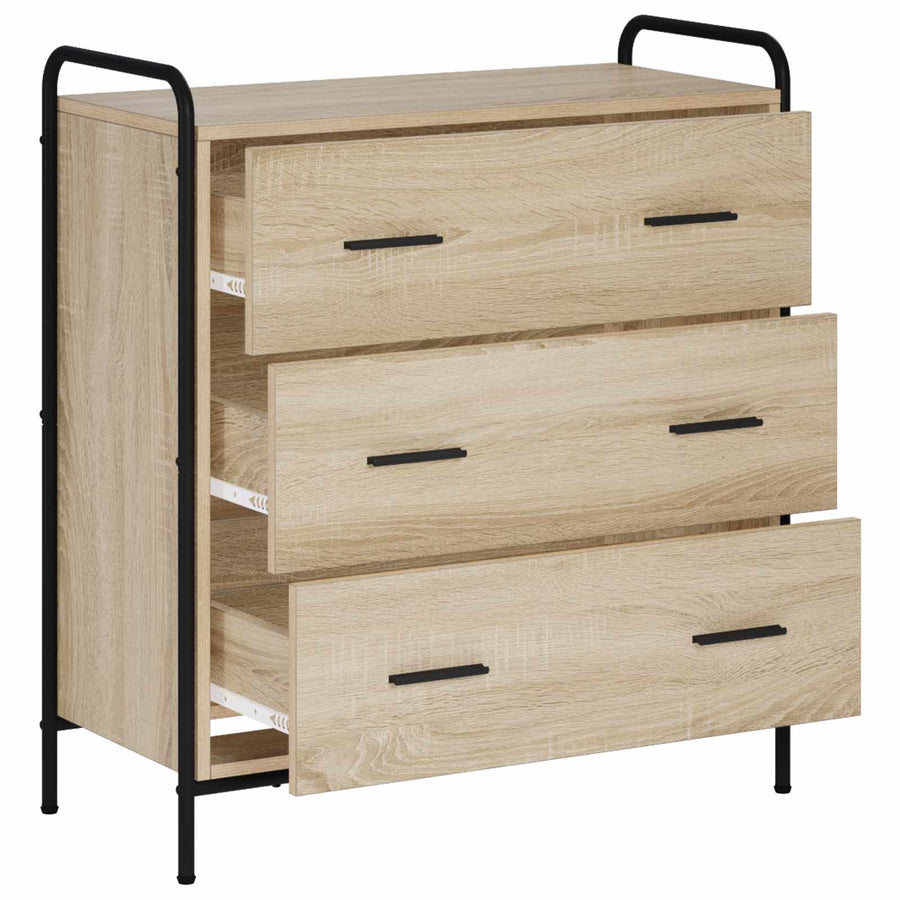 Dressoir Sonoma Eiken 97 x 33 x 81 cm Bewerkt hout