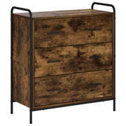 Dressoir gerookt eiken 73x33x81 cm bewerkt hout