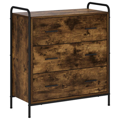 Dressoir Gerookt eiken 97 x 33 x 81 cm Bewerkt hout