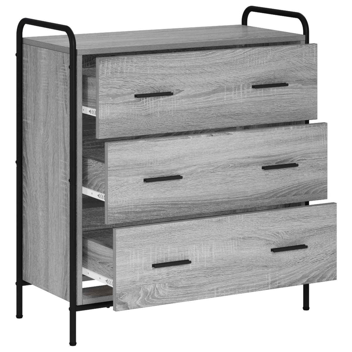 Dressoir Grijs Sonoma 97 x 33 x 81 cm Bewerkt hout