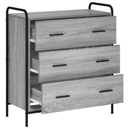 Dressoir Grijs Sonoma 97 x 33 x 81 cm Bewerkt hout