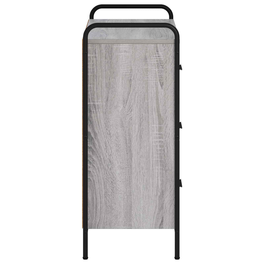 Dressoir Grijs Sonoma 97 x 33 x 81 cm Bewerkt hout