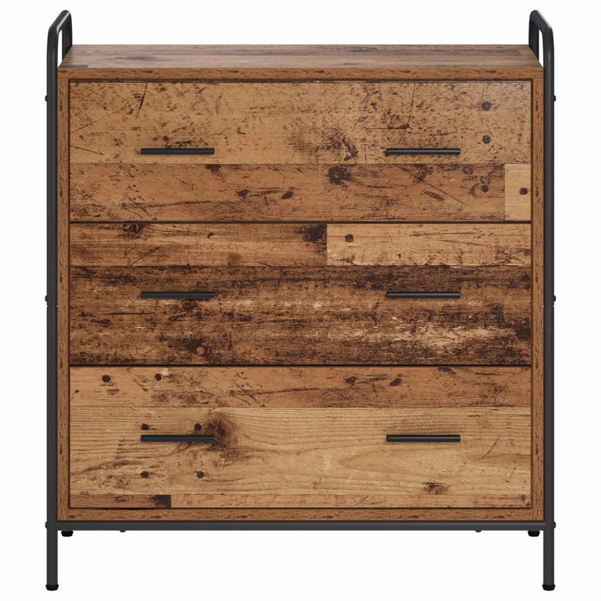 Dressoir Oud hout 97 x 33 x 81 cm Bewerkt hout