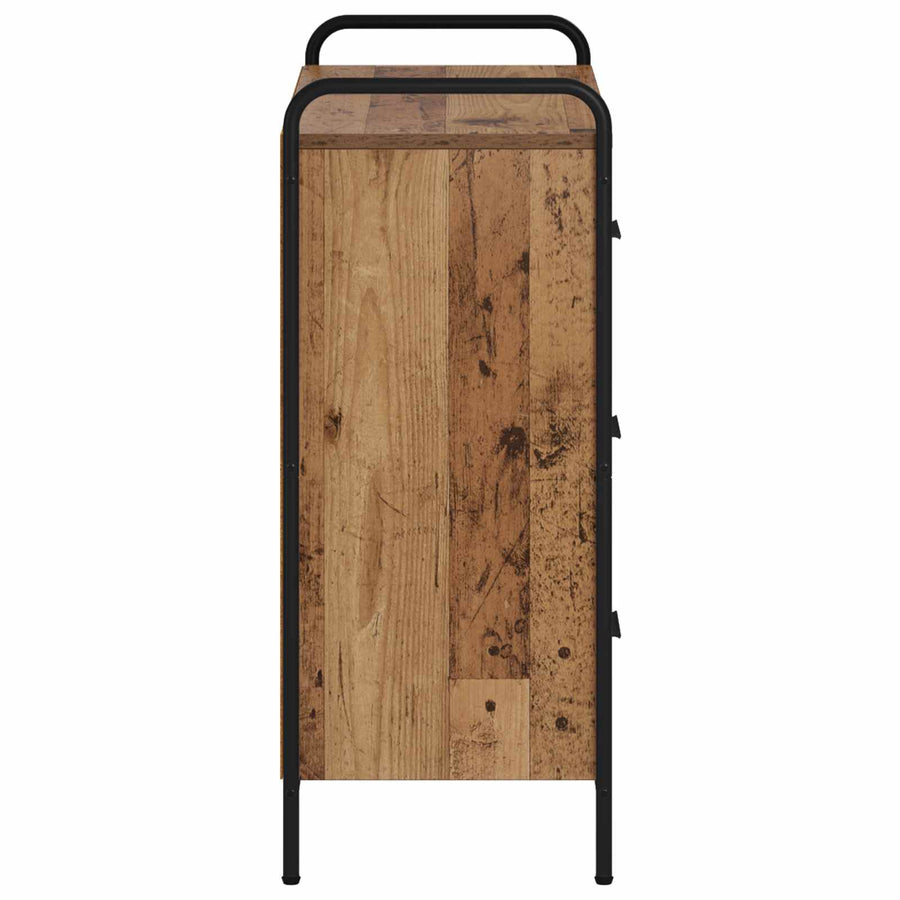 Dressoir Oud hout 97 x 33 x 81 cm Bewerkt hout