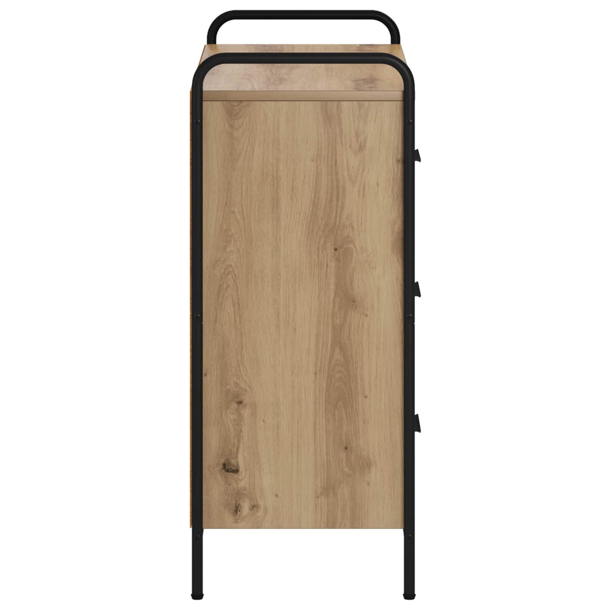 Dressoir Artisanaal eiken 97 x 33 x 81 cm Bewerkt hout