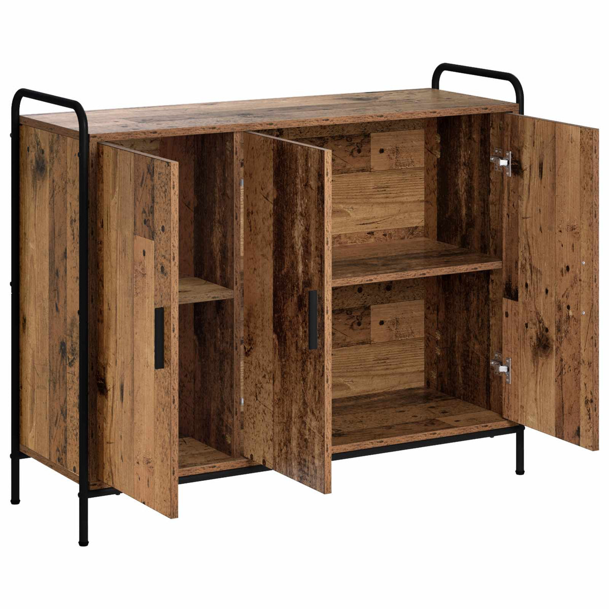 Dressoir Oud hout 97 x 33 x 81 cm Bewerkt hout