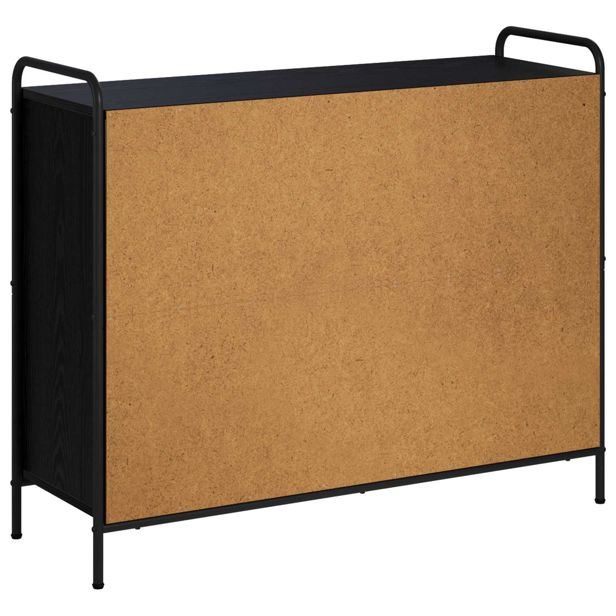 Dressoir Zwart eiken 97 x 33 x 81 cm Bewerkt hout