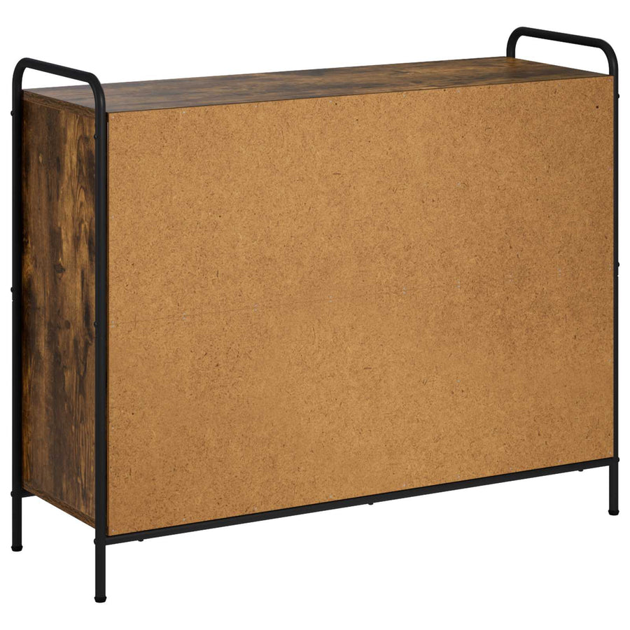 Dressoir Gerookt eiken 97 x 33 x 81 cm Bewerkt hout