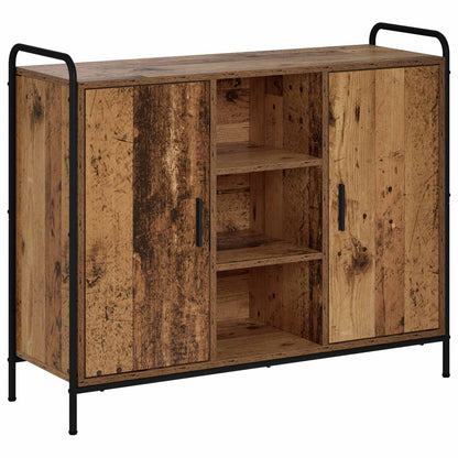 Dressoir Oud hout 97 x 33 x 81 cm Bewerkt hout