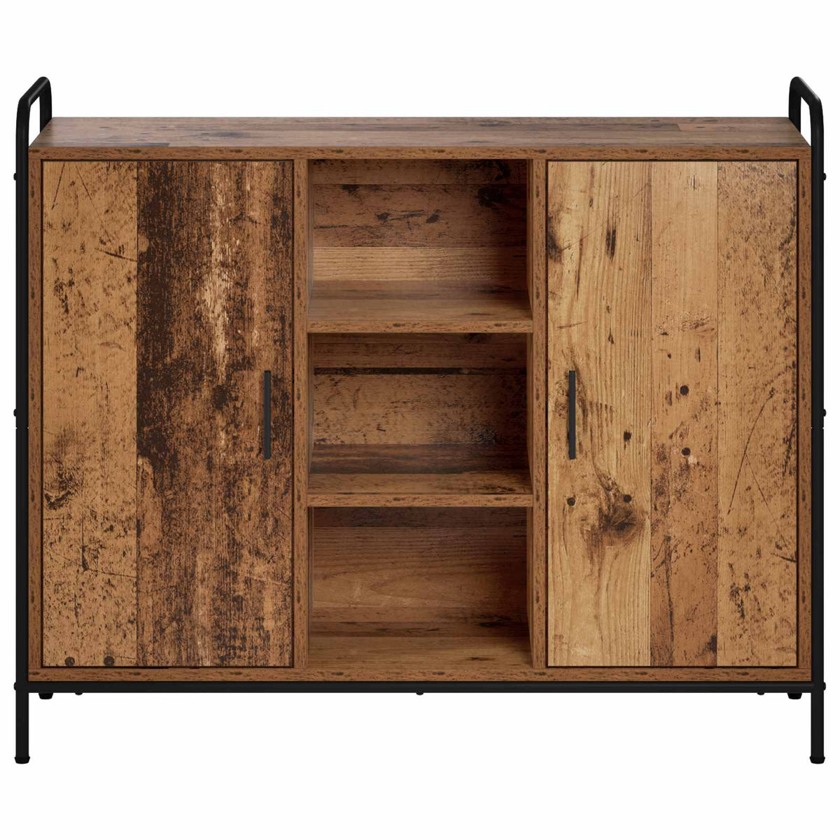 Dressoir Oud hout 97 x 33 x 81 cm Bewerkt hout