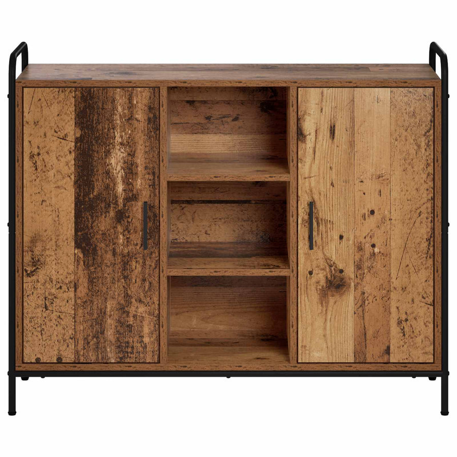 Dressoir Oud hout 97 x 33 x 81 cm Bewerkt hout