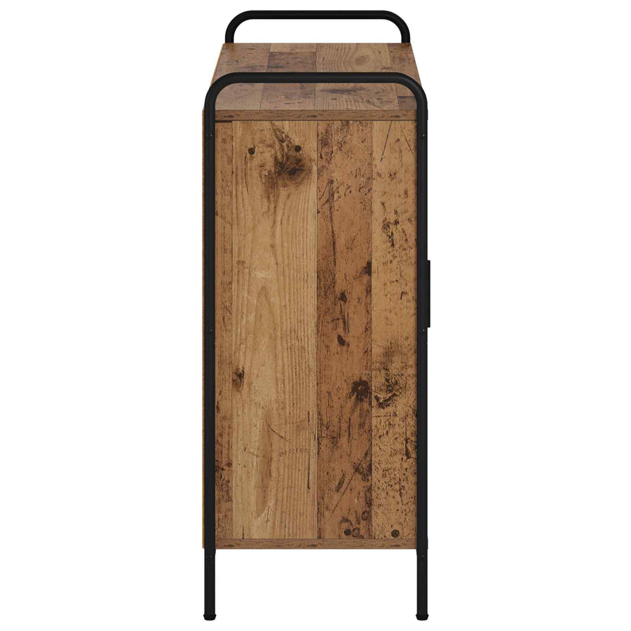 Dressoir Oud hout 97 x 33 x 81 cm Bewerkt hout