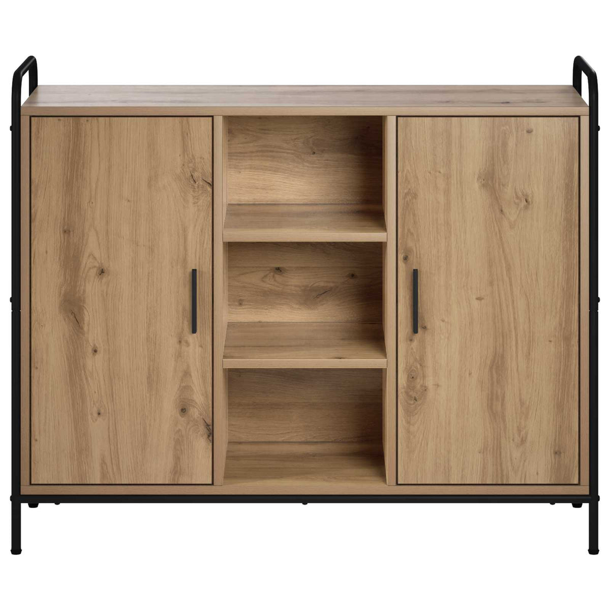 Dressoir Artisanaal eiken 97 x 33 x 81 cm Bewerkt hout