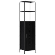 Hoge kast zwart eiken 40x33x161 cm