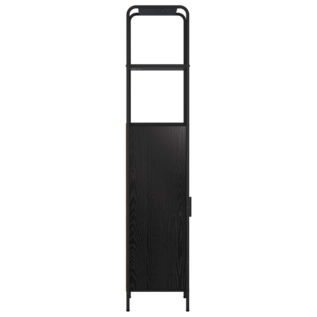 Hoge kast Zwart eiken 40 x 33 x 161 cm Bewerkt hout