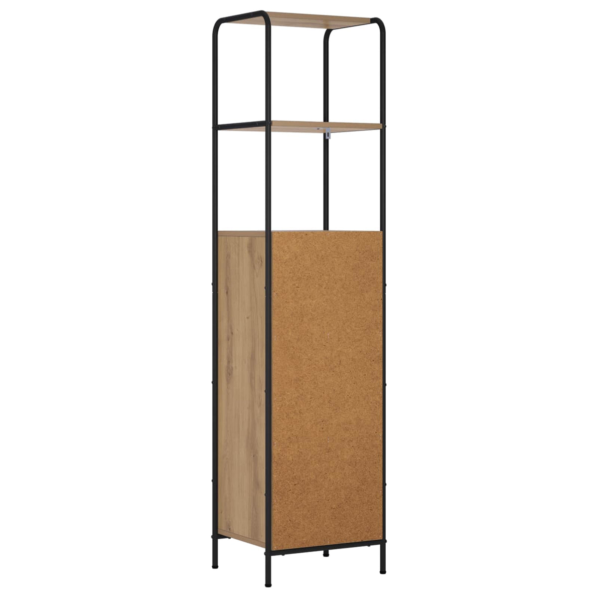 Hoge kast Artisanaal eiken 40 x 33 x 161 cm Bewerkt hout