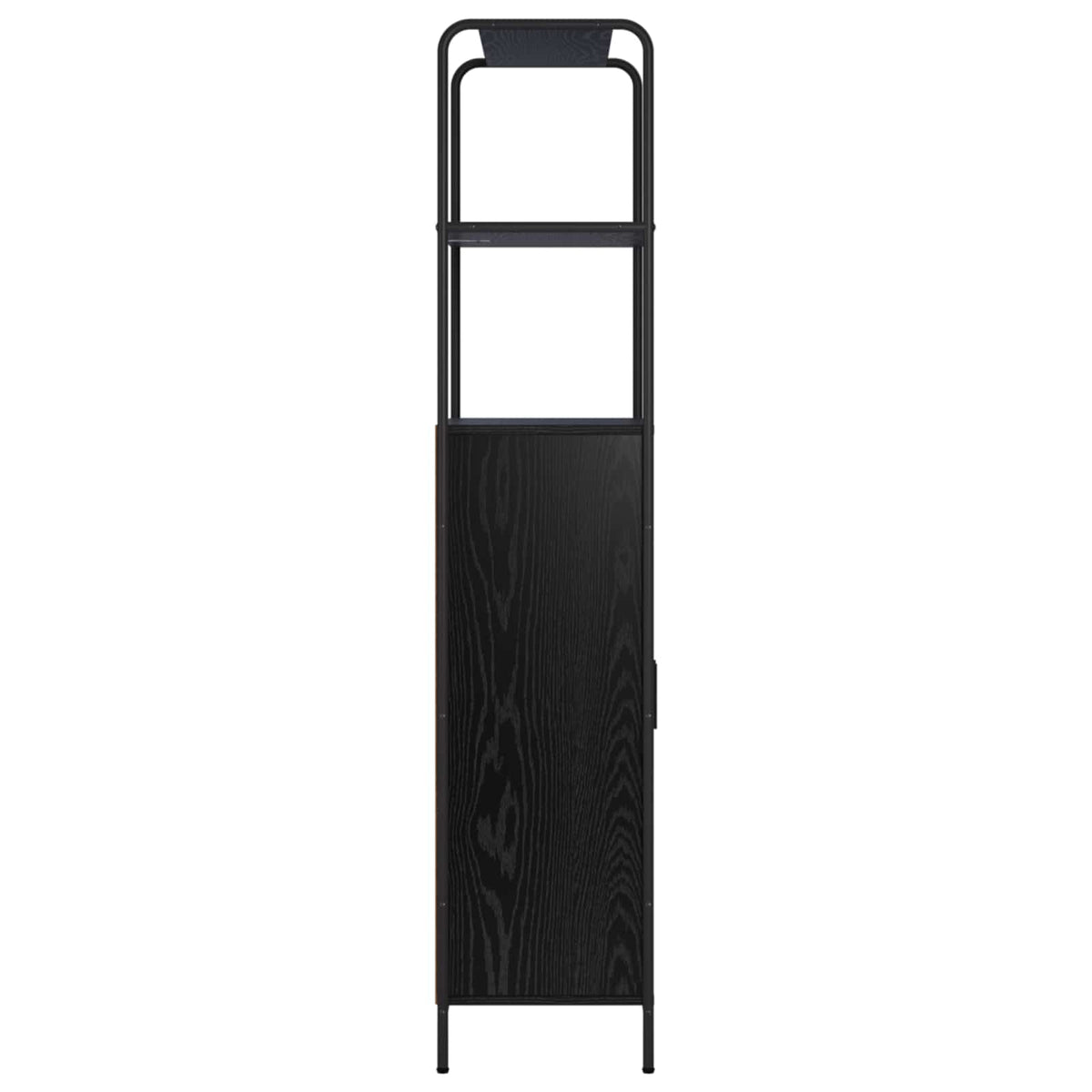 Hoge kast Zwart eiken 40 x 33 x 161 cm Bewerkt hout