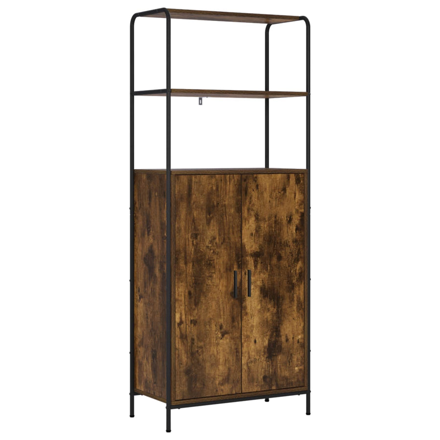 Hoge kast Gerookt eiken 40 x 33 x 161 cm Bewerkt hout