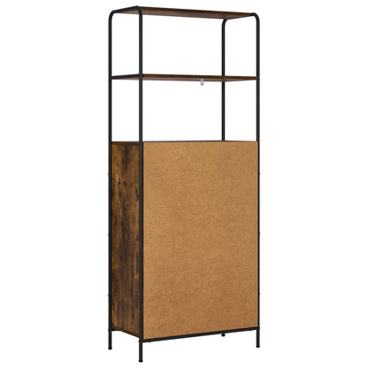 Hoge kast Gerookt eiken 40 x 33 x 161 cm Bewerkt hout