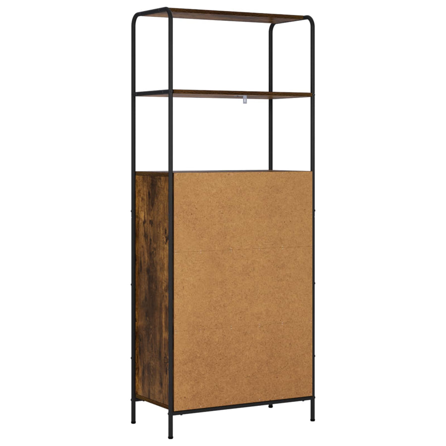 Hoge kast Gerookt eiken 40 x 33 x 161 cm Bewerkt hout