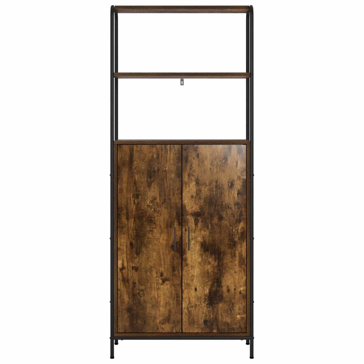Hoge kast Gerookt eiken 40 x 33 x 161 cm Bewerkt hout