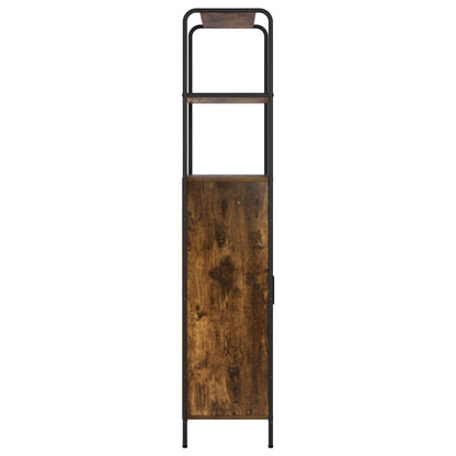 Hoge kast Gerookt eiken 40 x 33 x 161 cm Bewerkt hout