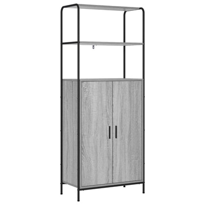 Hoge kast Grijs Sonoma 40 x 33 x 161 cm Bewerkt hout