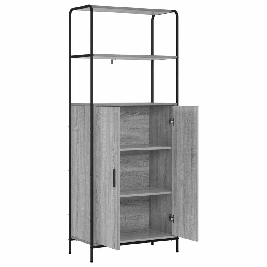 Hoge kast Grijs Sonoma 40 x 33 x 161 cm Bewerkt hout