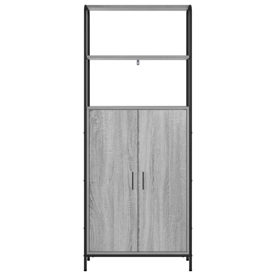 Hoge kast Grijs Sonoma 40 x 33 x 161 cm Bewerkt hout