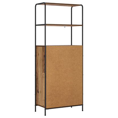 Hoge kast Oud hout 40 x 33 x 161 cm Bewerkt hout